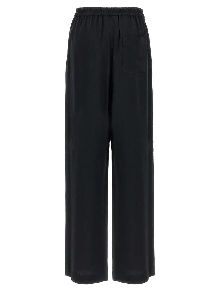 Moschino Black Acetate Casual Pants