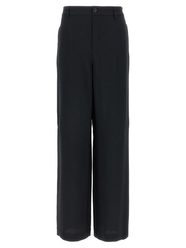 Moschino Black Acetate Casual Pants