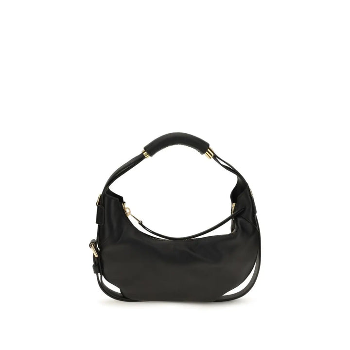 Moschino Black Calf Leather Bos Taurus Handbag