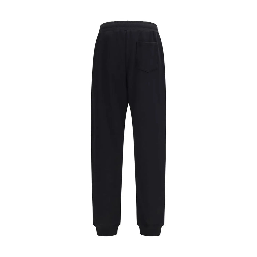 Moschino Black Cotton Casual Pants