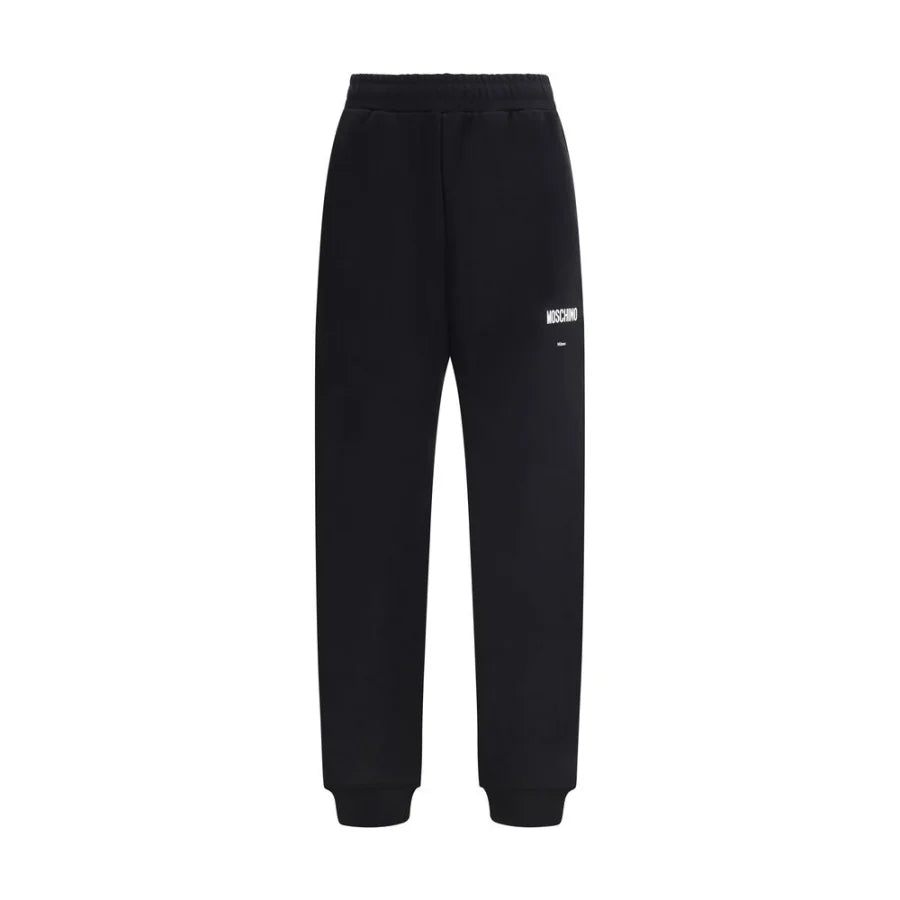 Moschino Black Cotton Casual Pants