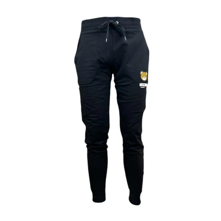 Moschino Black Cotton Joggers (workout Pants)