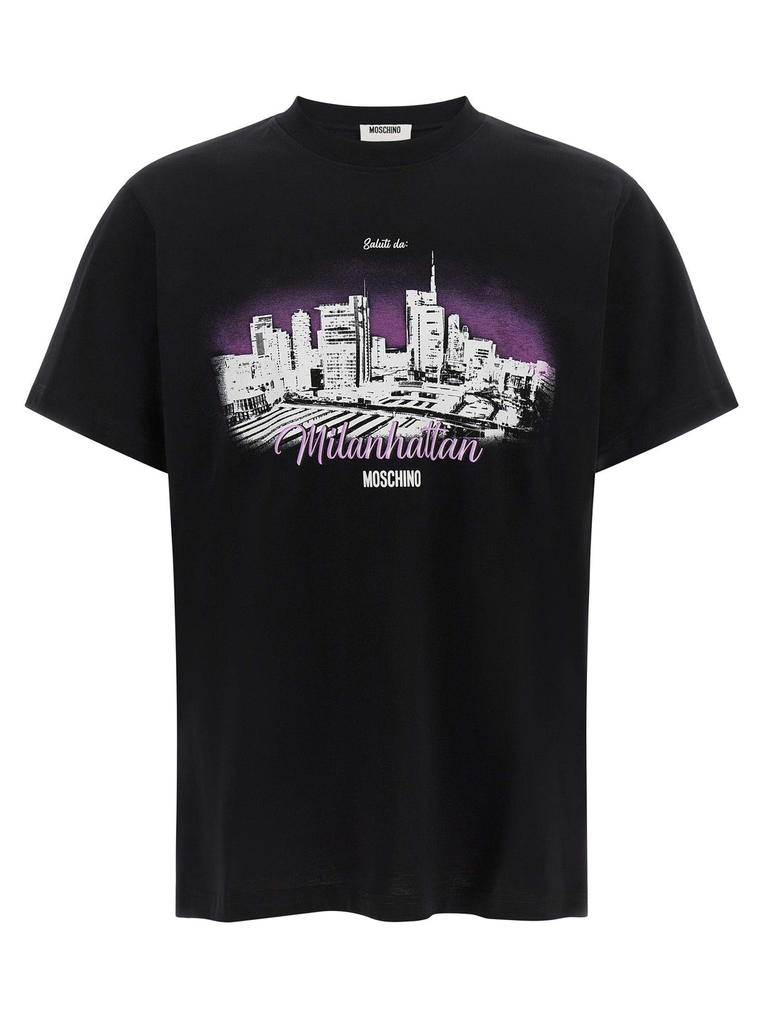 Moschino Black Cotton T-shirt