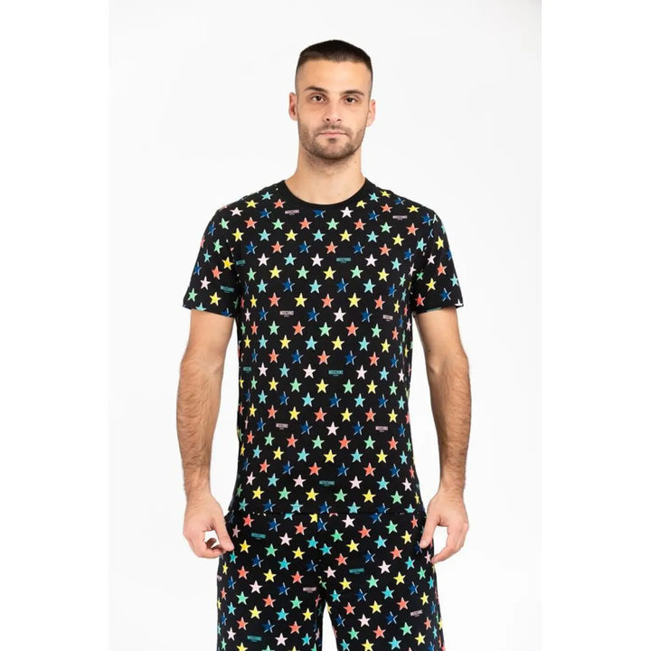 Moschino Black Cotton T-shirt