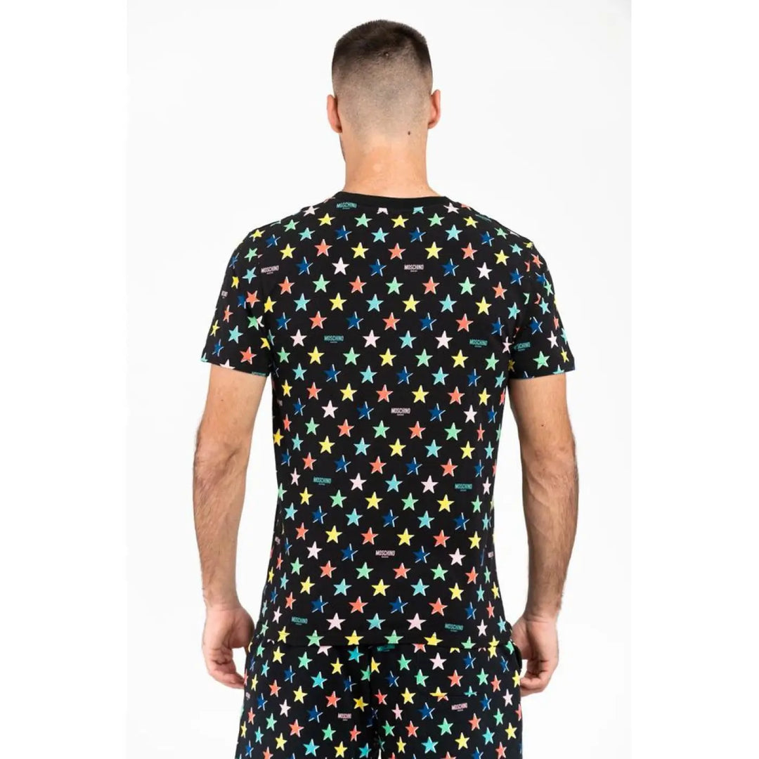 Moschino Black Cotton T-shirt