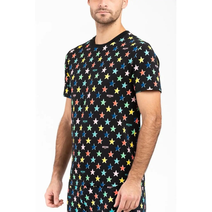Moschino Black Cotton T-shirt