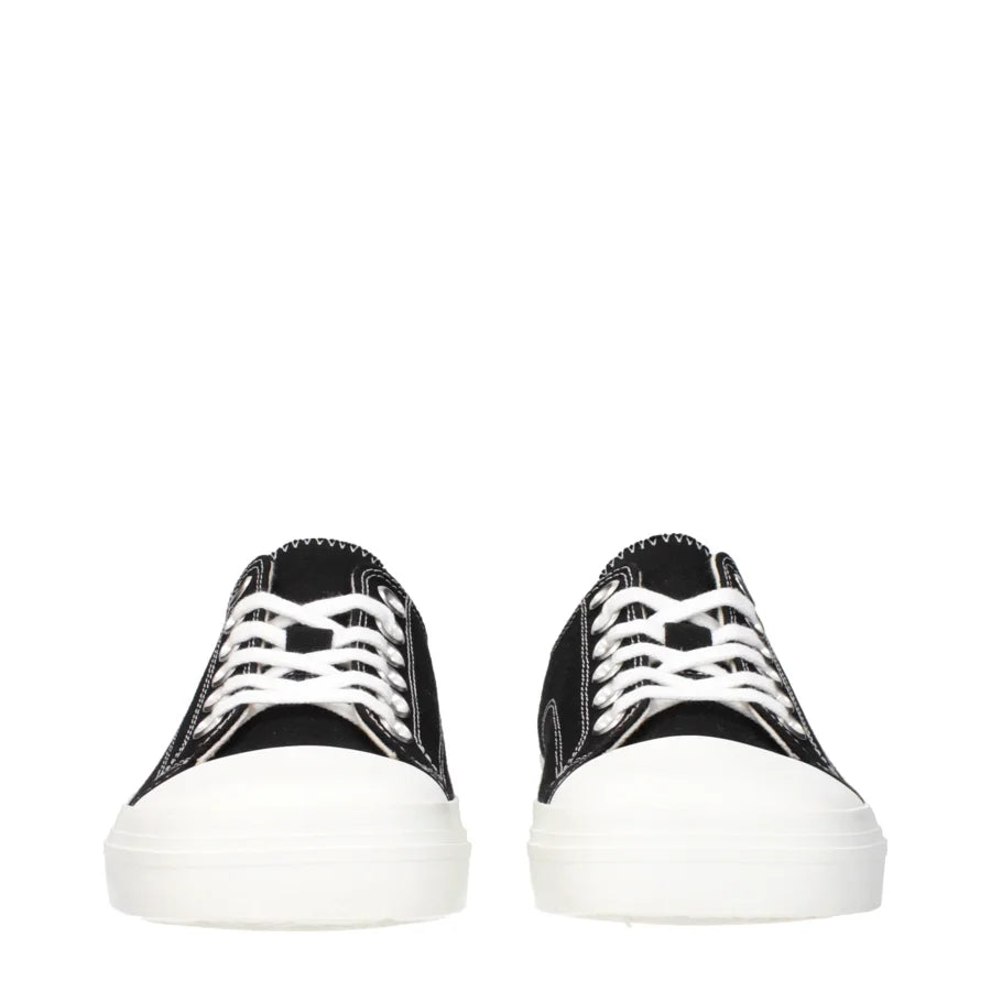 Moschino Black Fabric Low Top Sneakers