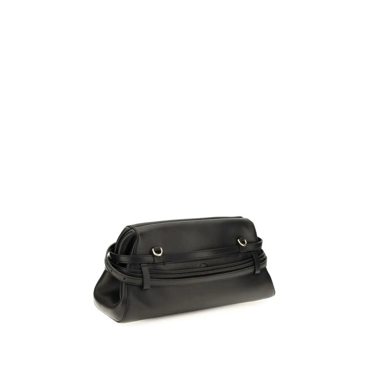 Women’s Moschino Black Goatskin Clutch Bag