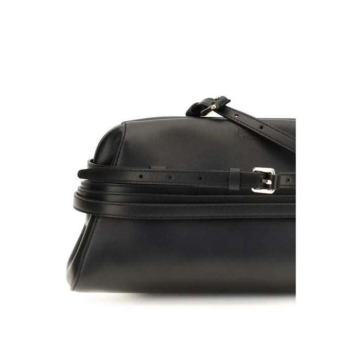 Women’s Moschino Black Goatskin Clutch Bag