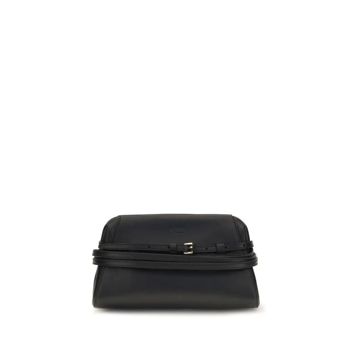 Women’s Moschino Black Goatskin Clutch Bag