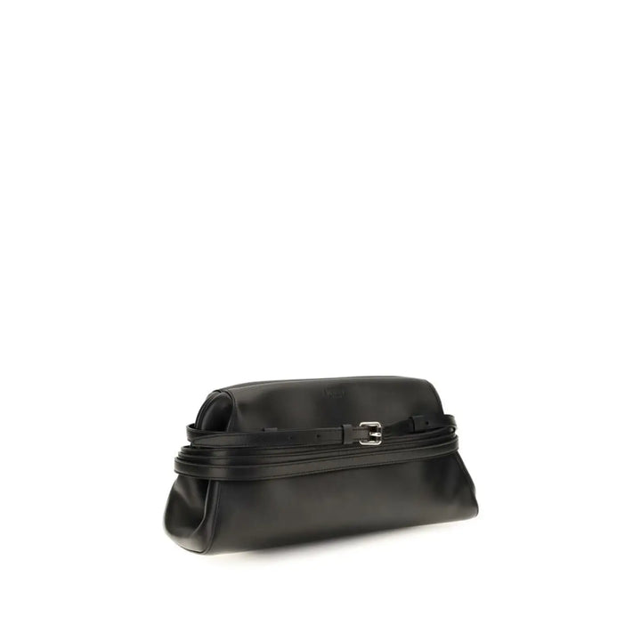 Women’s Moschino Black Goatskin Clutch Bag