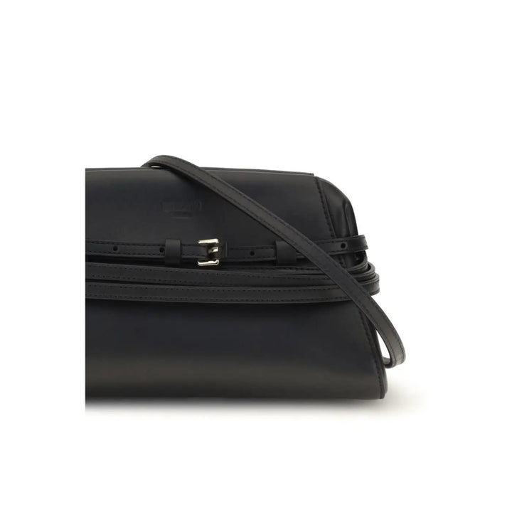 Women’s Moschino Black Goatskin Clutch Bag