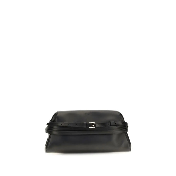 Women’s Moschino Black Goatskin Clutch Bag