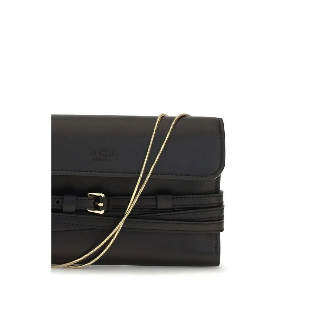 Moschino Black Goatskin Wallet