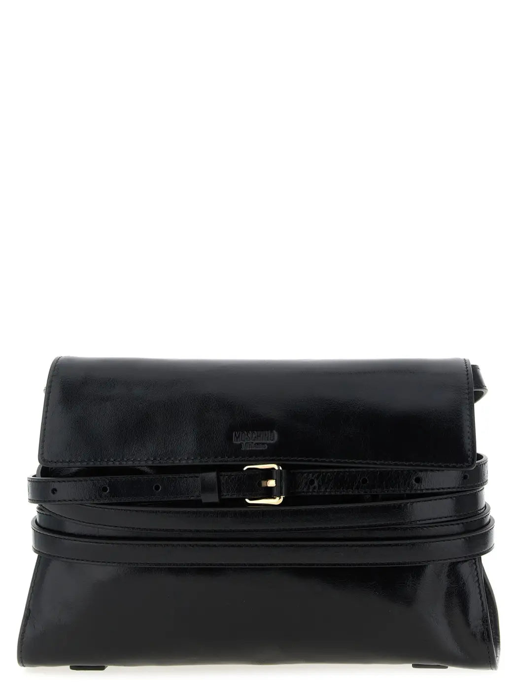 Women’s Moschino Black Leather Crossbody Bag