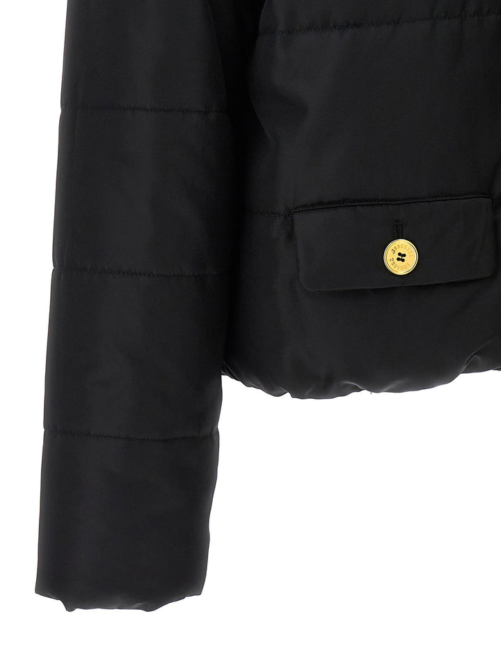 Moschino Black Polyamide Full-Length Jacket