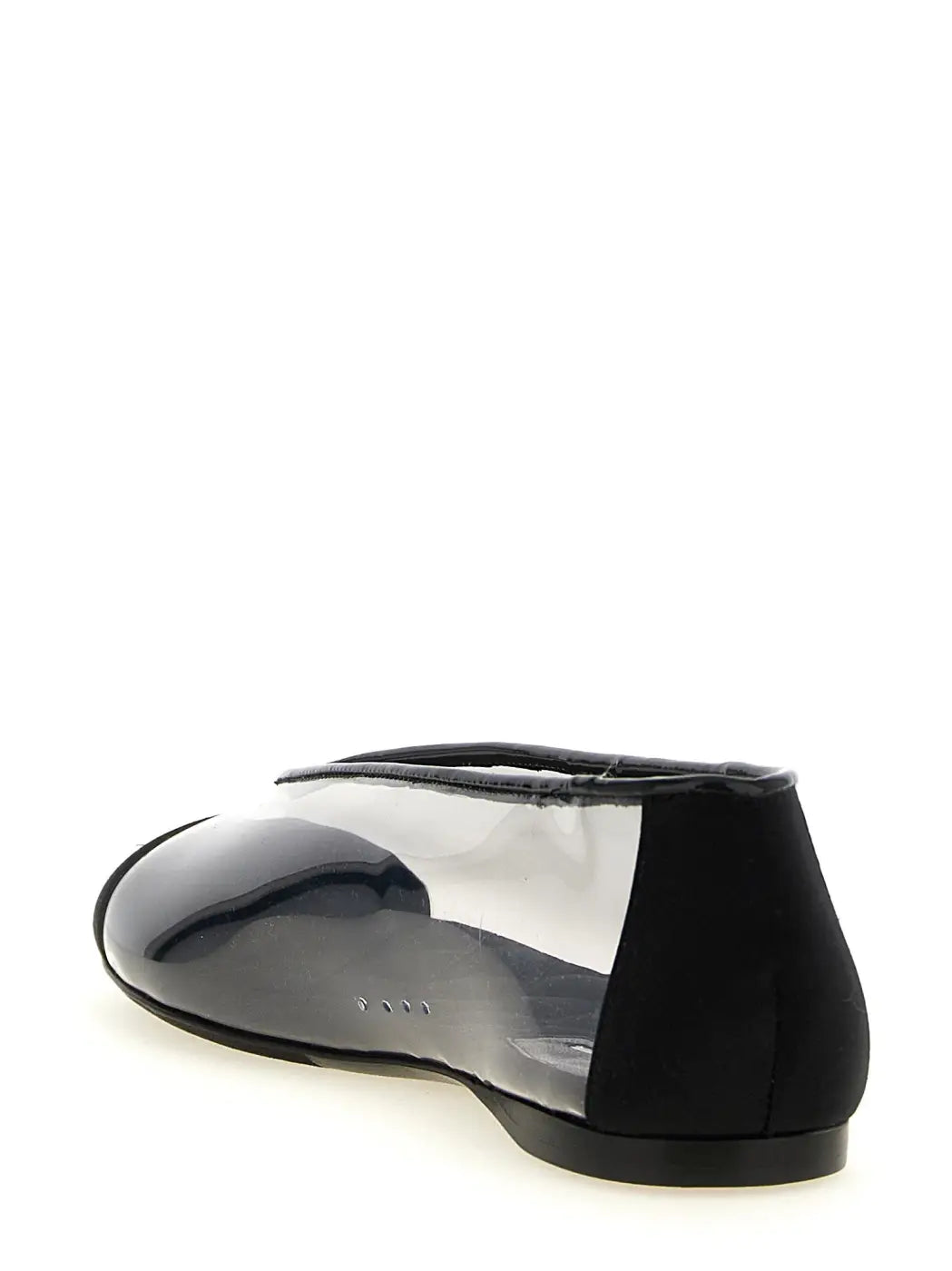 Women’s Moschino Black Pvc Ballet Flats