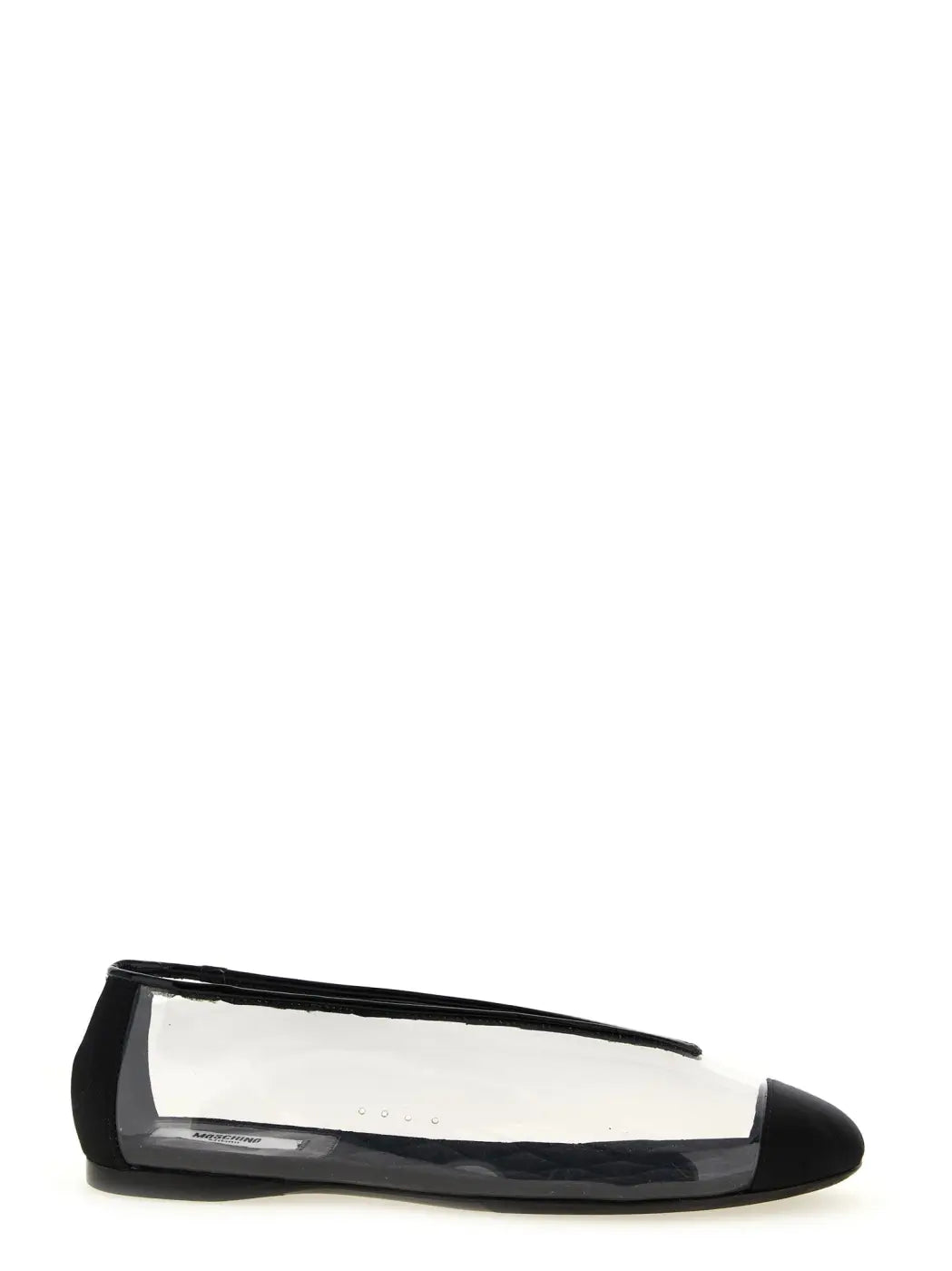 Women’s Moschino Black Pvc Ballet Flats