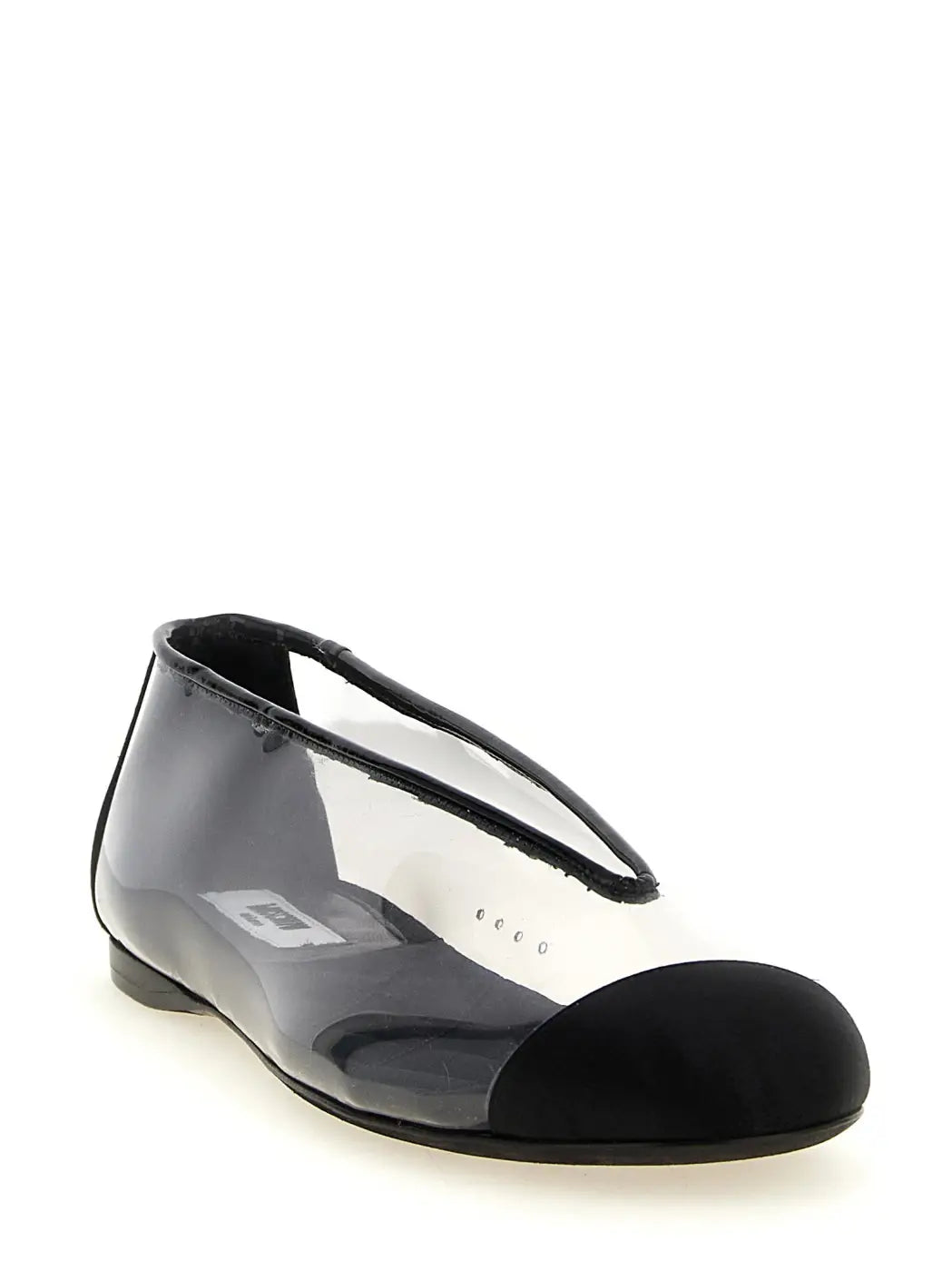 Women’s Moschino Black Pvc Ballet Flats