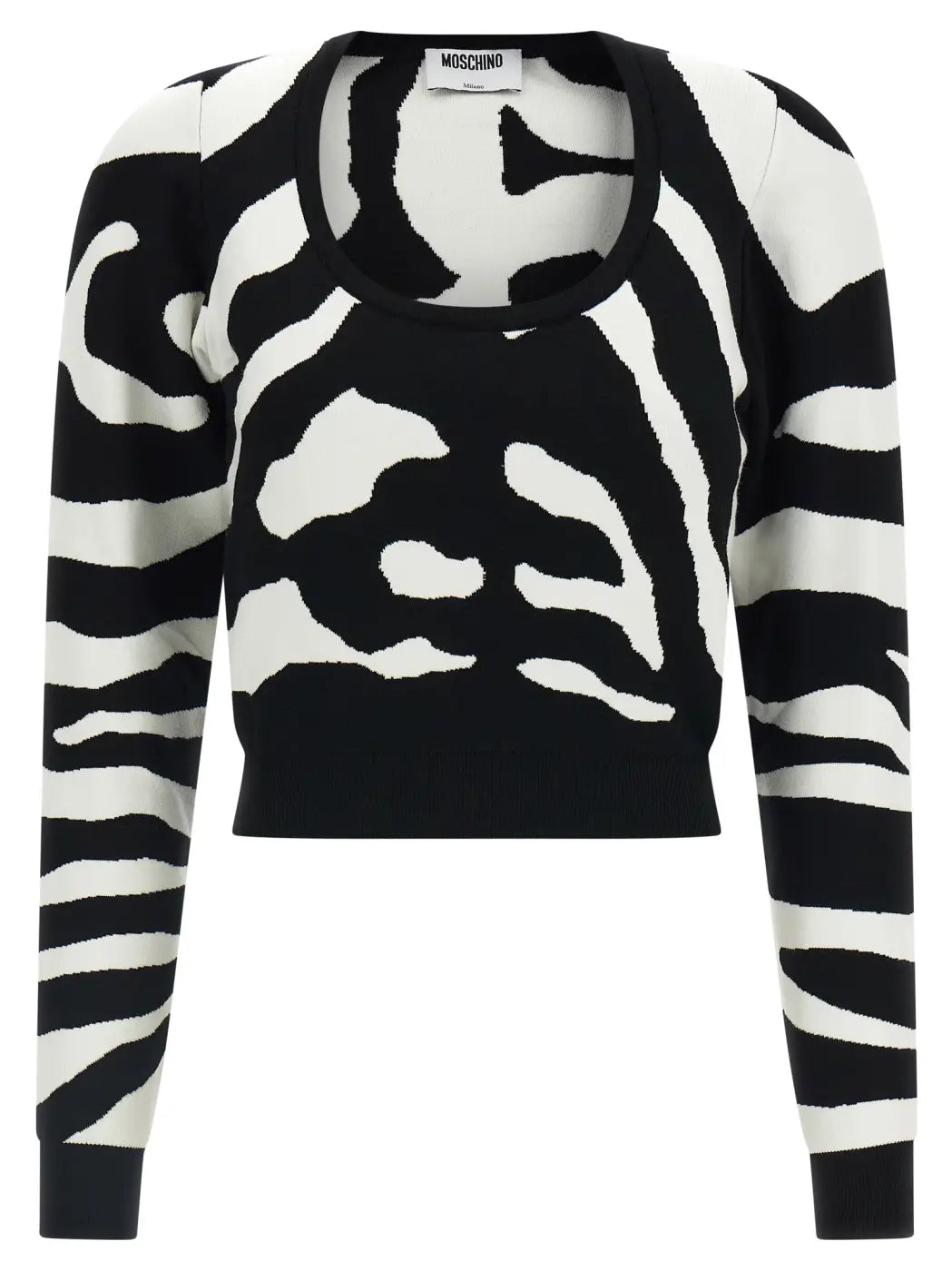 Moschino Black Viscose Cardigan