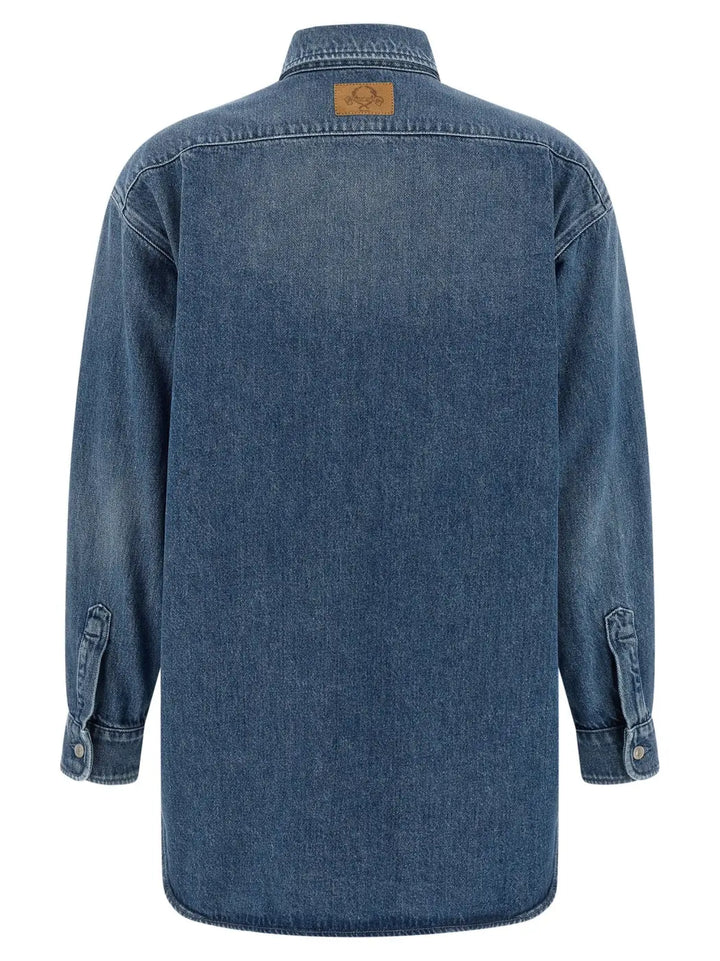 Moschino Blue Cotton Blouse