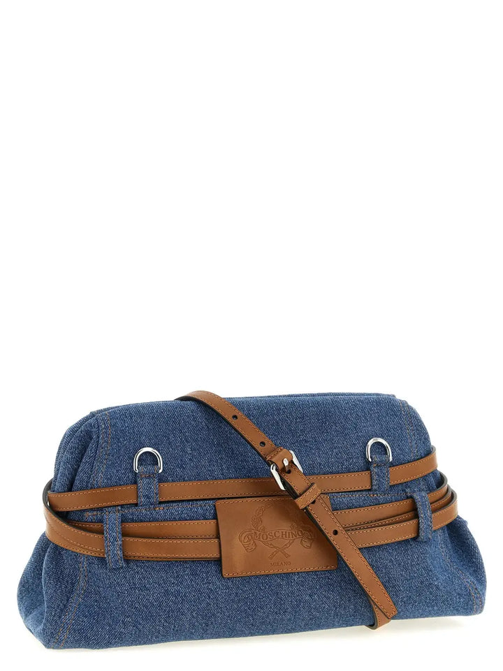 Women’s Moschino Blue Cotton Clutch Bag