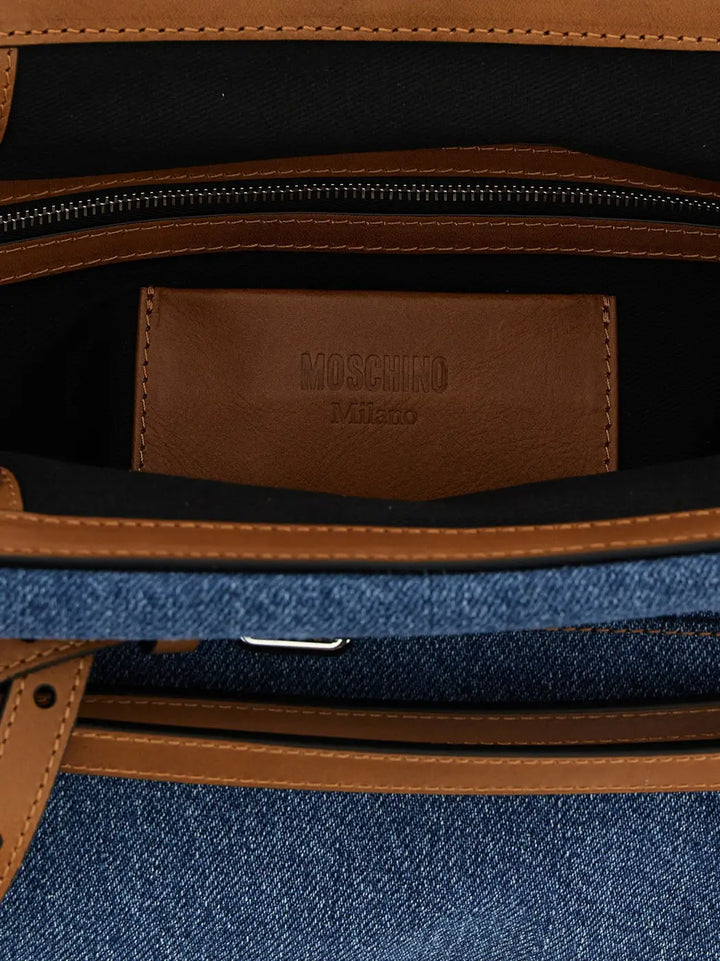 Women’s Moschino Blue Cotton Clutch Bag