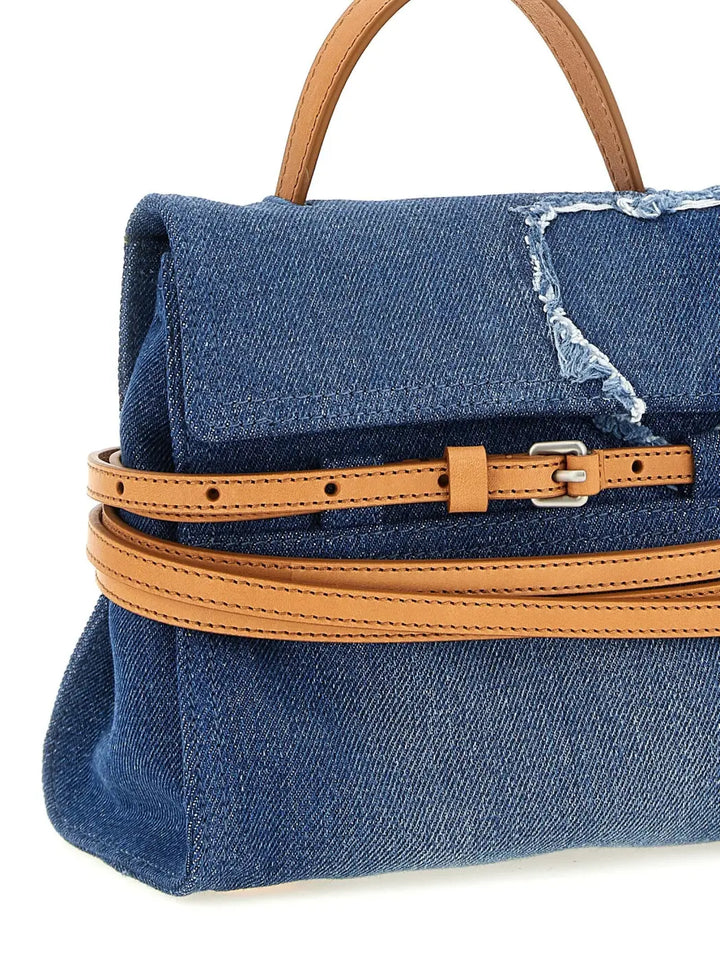 Women’s Moschino Blue Cotton Handbag