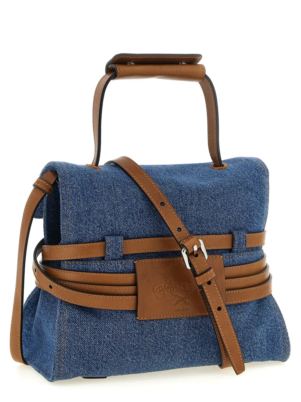 Women’s Moschino Blue Cotton Handbag
