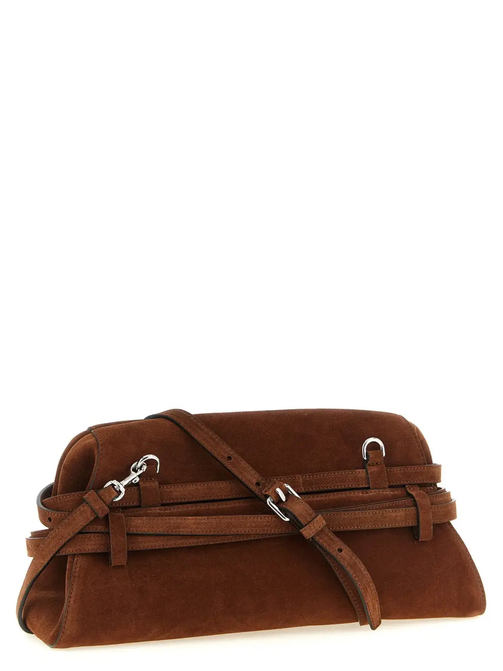 Women’s Moschino Brown Calfskin Clutch Bag
