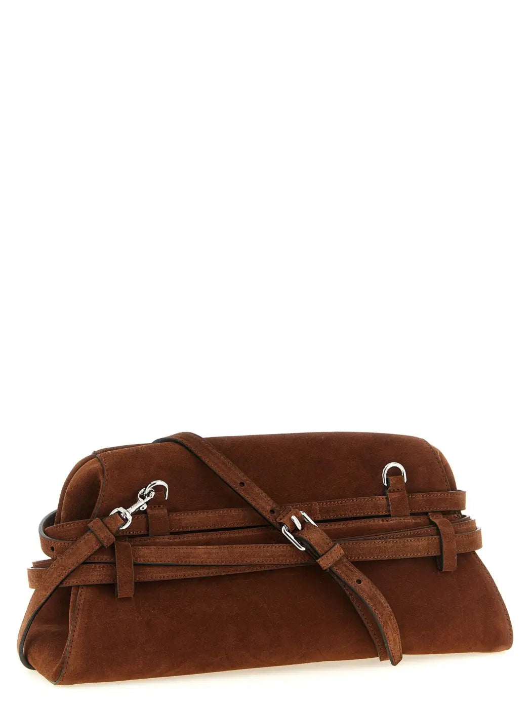 Women’s Moschino Brown Calfskin Clutch Bag