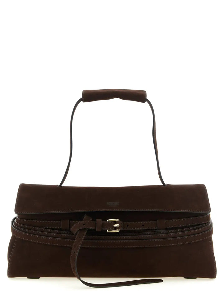 Women’s Moschino Brown Calfskin Shoulder Bag