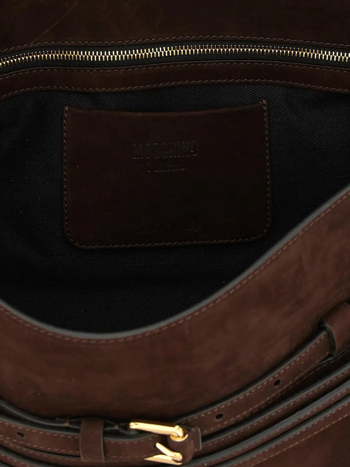 Women’s Moschino Brown Calfskin Shoulder Bag