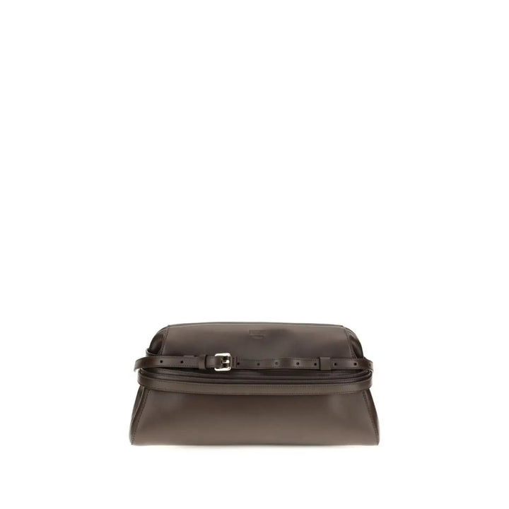 Women’s Moschino Brown Goatskin Clutch Bag