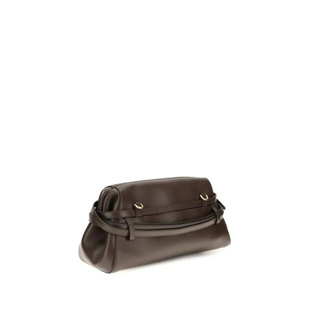Women’s Moschino Brown Goatskin Clutch Bag