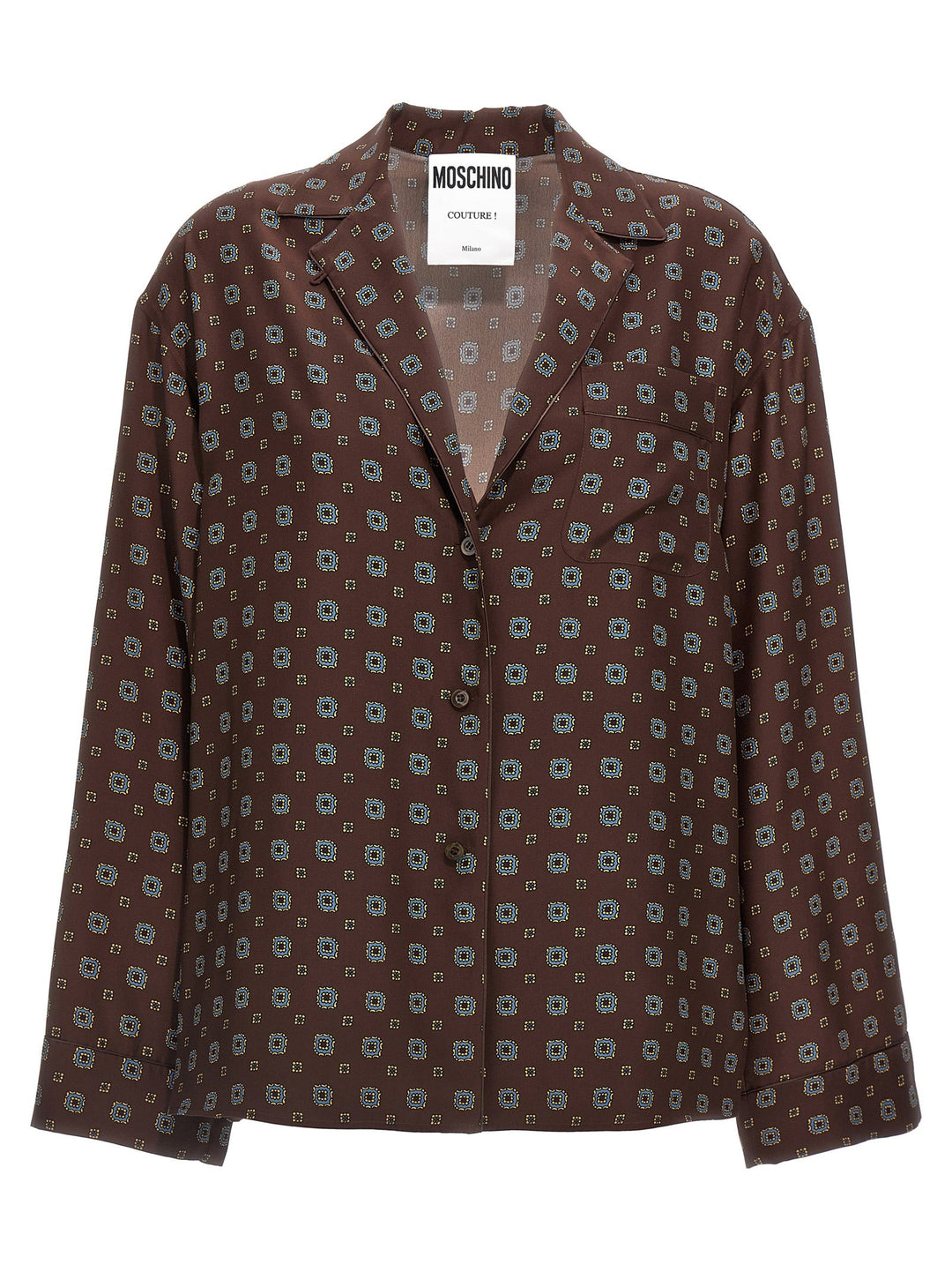 Moschino - Women’s Brown Silk Blouse