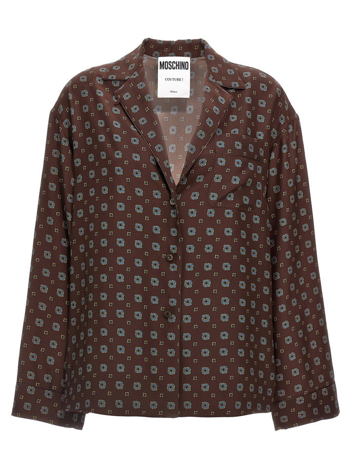 Moschino - Women’s Brown Silk Blouse
