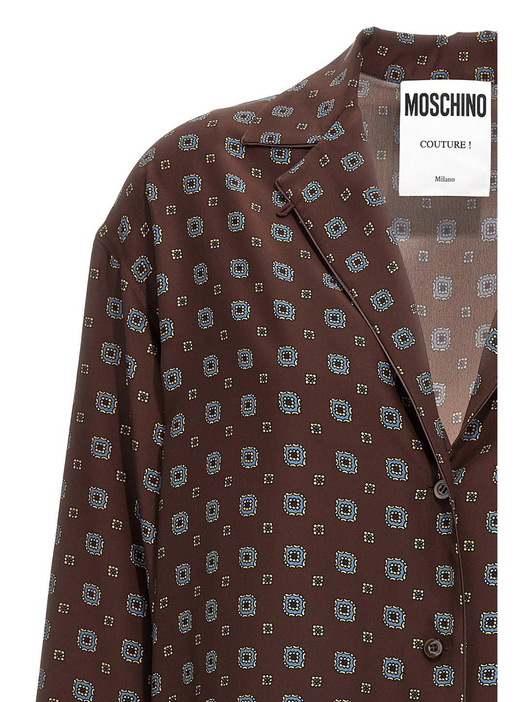 Moschino - Women’s Brown Silk Blouse
