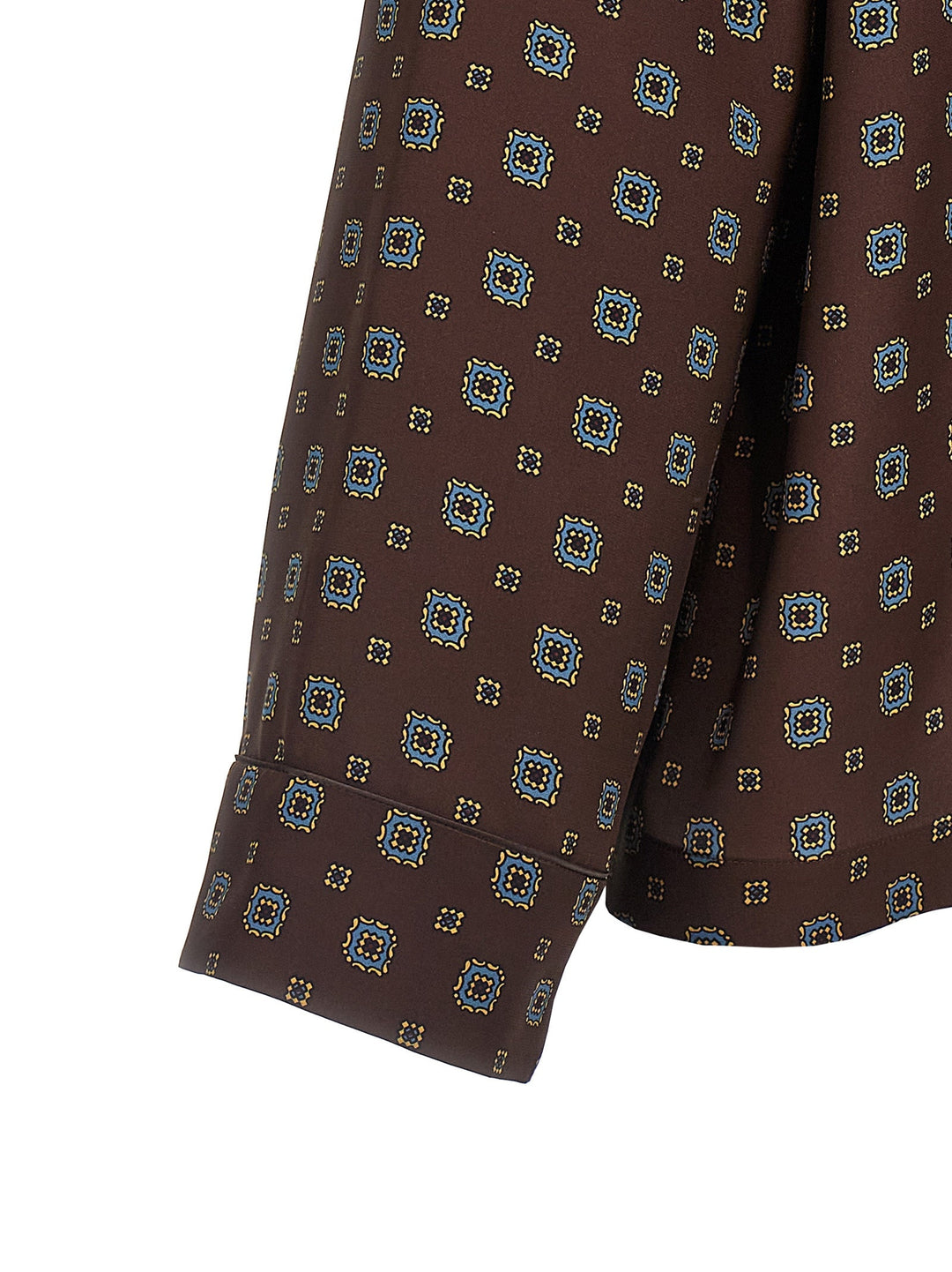 Moschino - Women’s Brown Silk Blouse