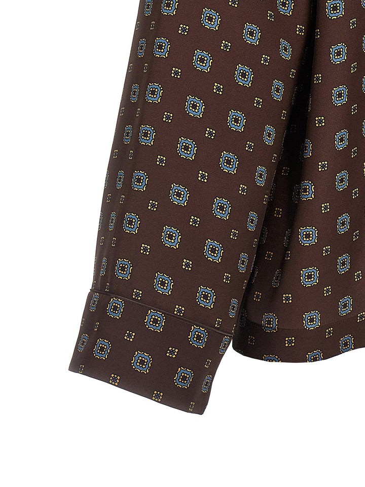 Moschino - Women’s Brown Silk Blouse