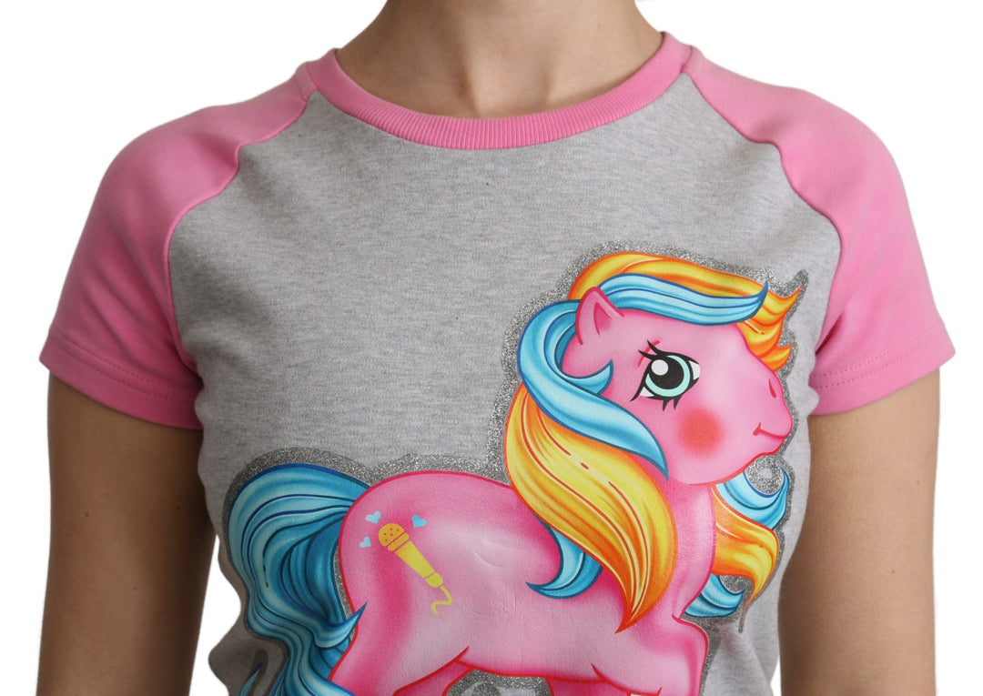 Moschino - Gray and pink Cotton T-shirt My Little Pony Top