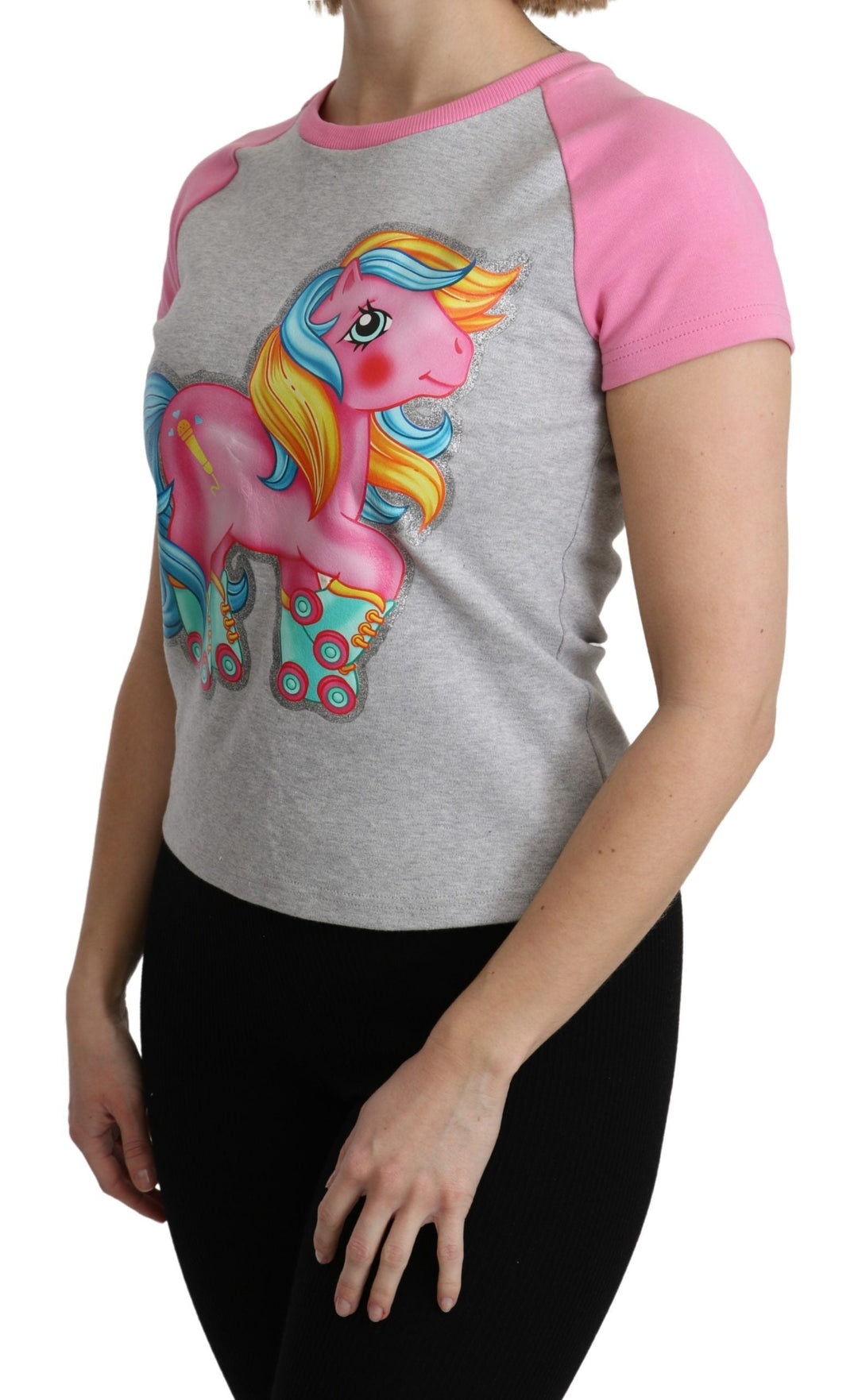 Moschino - Gray and pink Cotton T-shirt My Little Pony Top