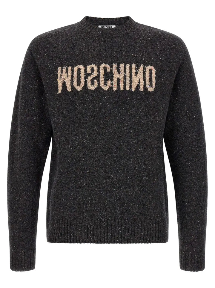 Moschino Gray Wool Cardigan