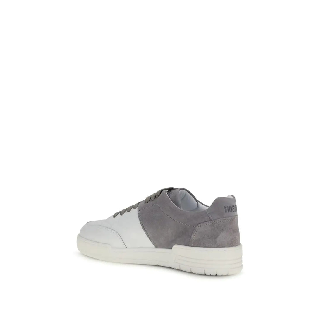 Moschino Multicolor Calf Leather Bos Taurus Low Top Sneakers