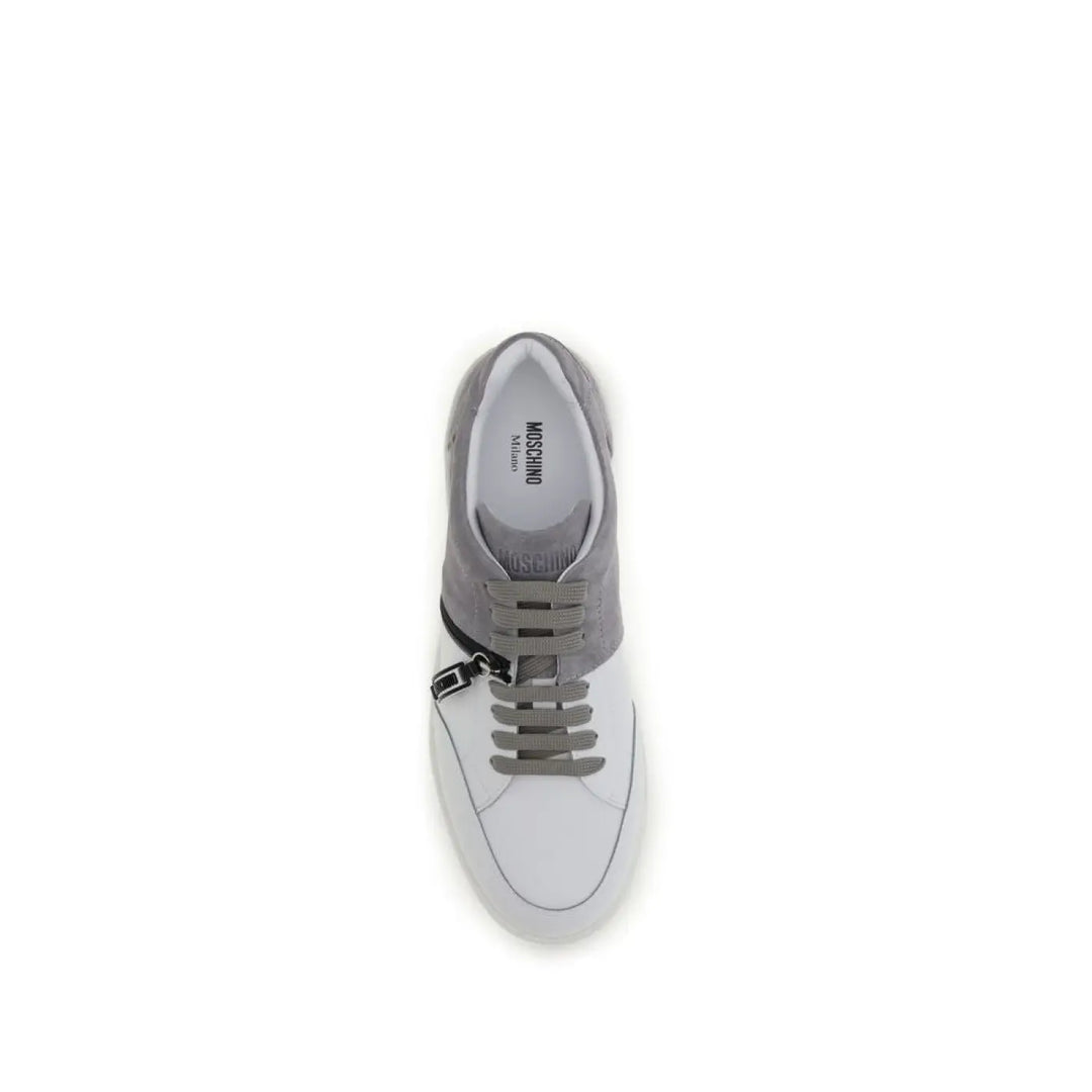 Moschino Multicolor Calf Leather Bos Taurus Low Top Sneakers
