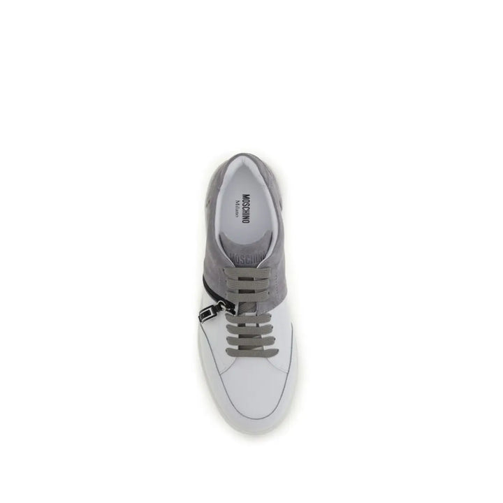 Moschino Multicolor Calf Leather Bos Taurus Low Top Sneakers