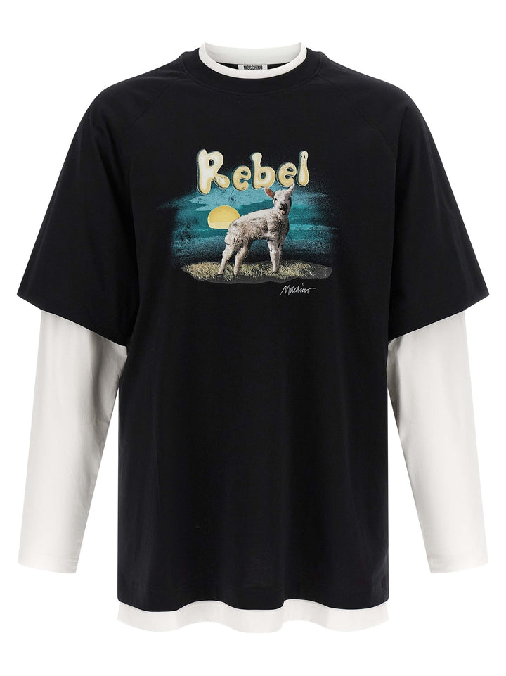 Moschino Multicolor Cotton T-shirt