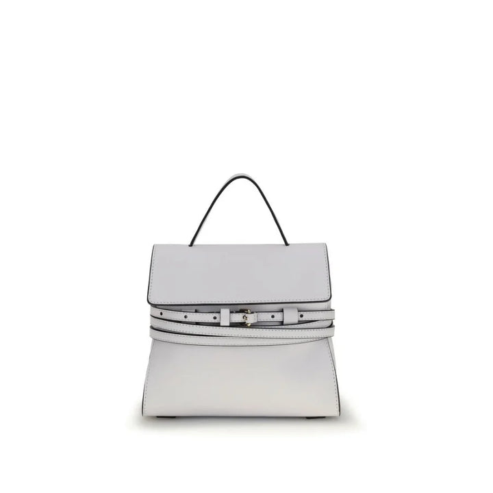 Moschino White Calf Leather Bos Taurus Handbag