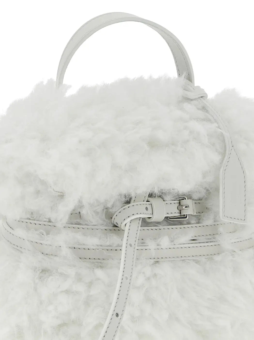 Women’s Moschino White Leather Handbag