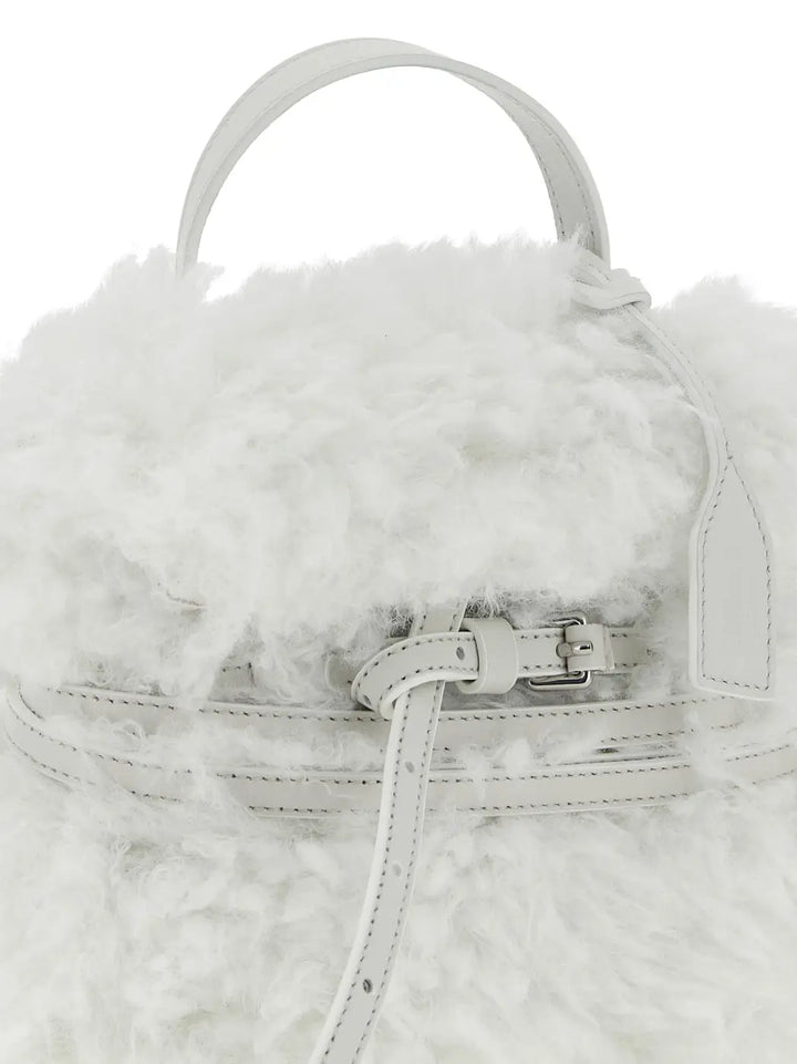 Women’s Moschino White Leather Handbag